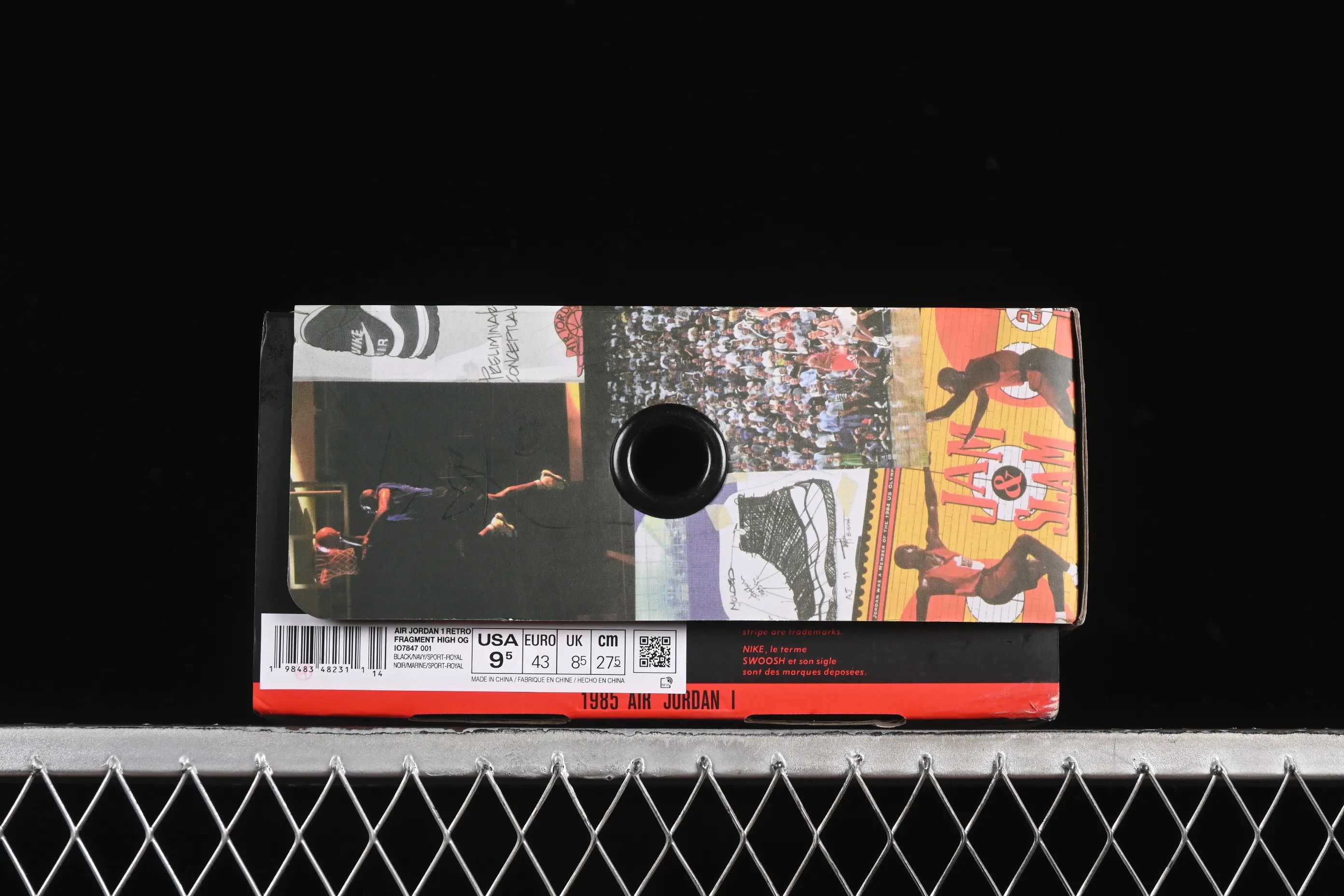 All categories Air Jordan Jordan series basketball shoes Air Jordan 1 High OG version Fragment x Union x Air Jordan 1 Retro AJ1 Joe 1 new deconstructed royal blue high-top basketball shoes IO7847-001